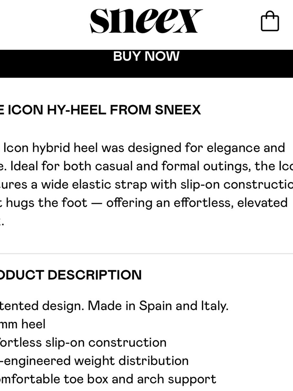 SNEEX  THE ICON  HIGH HEEL SNEAKER - Picture 15 of 15